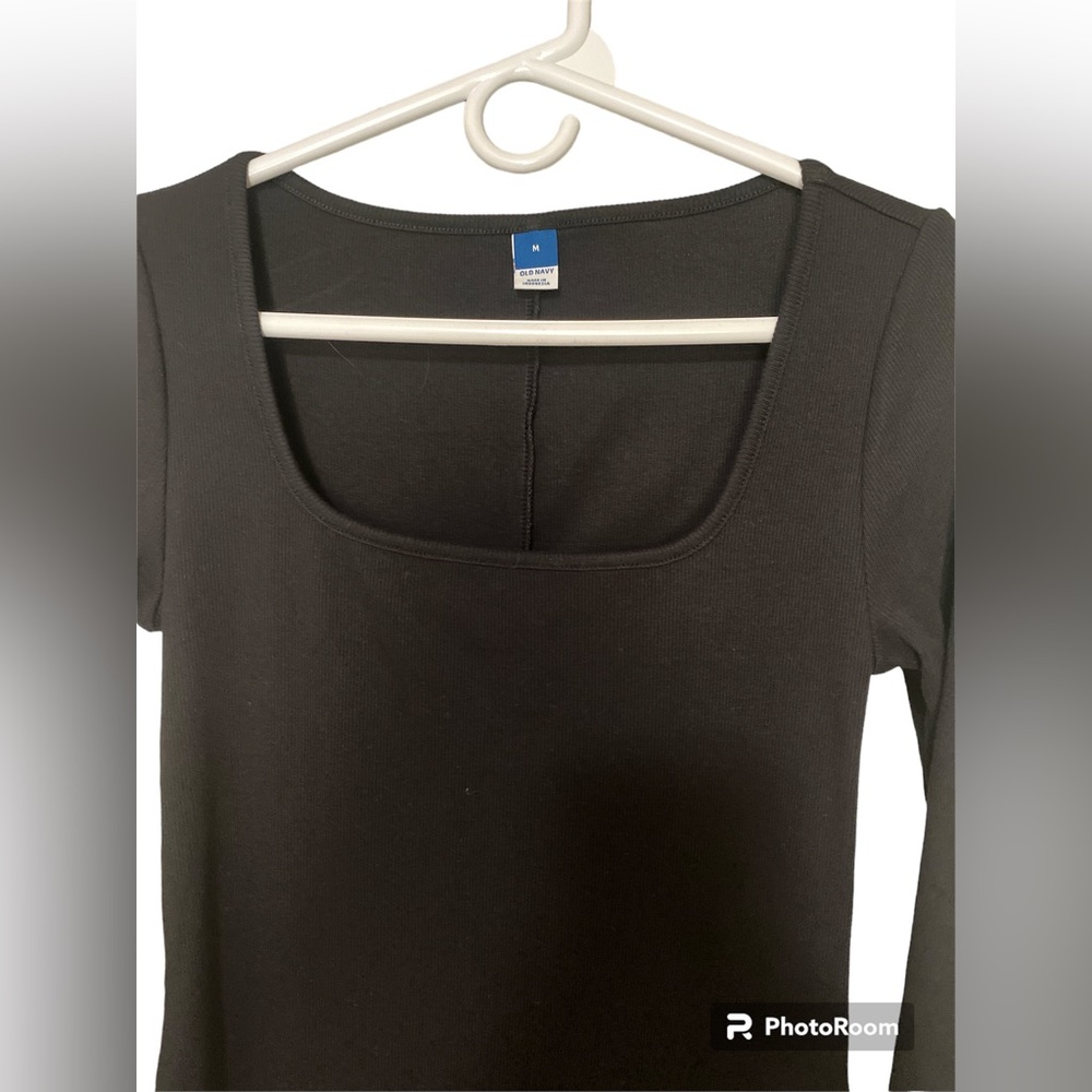 Old Navy NEW with tags. Fitted Rib-knit Square - Neck MIDI Dress - Picture 4 of 5